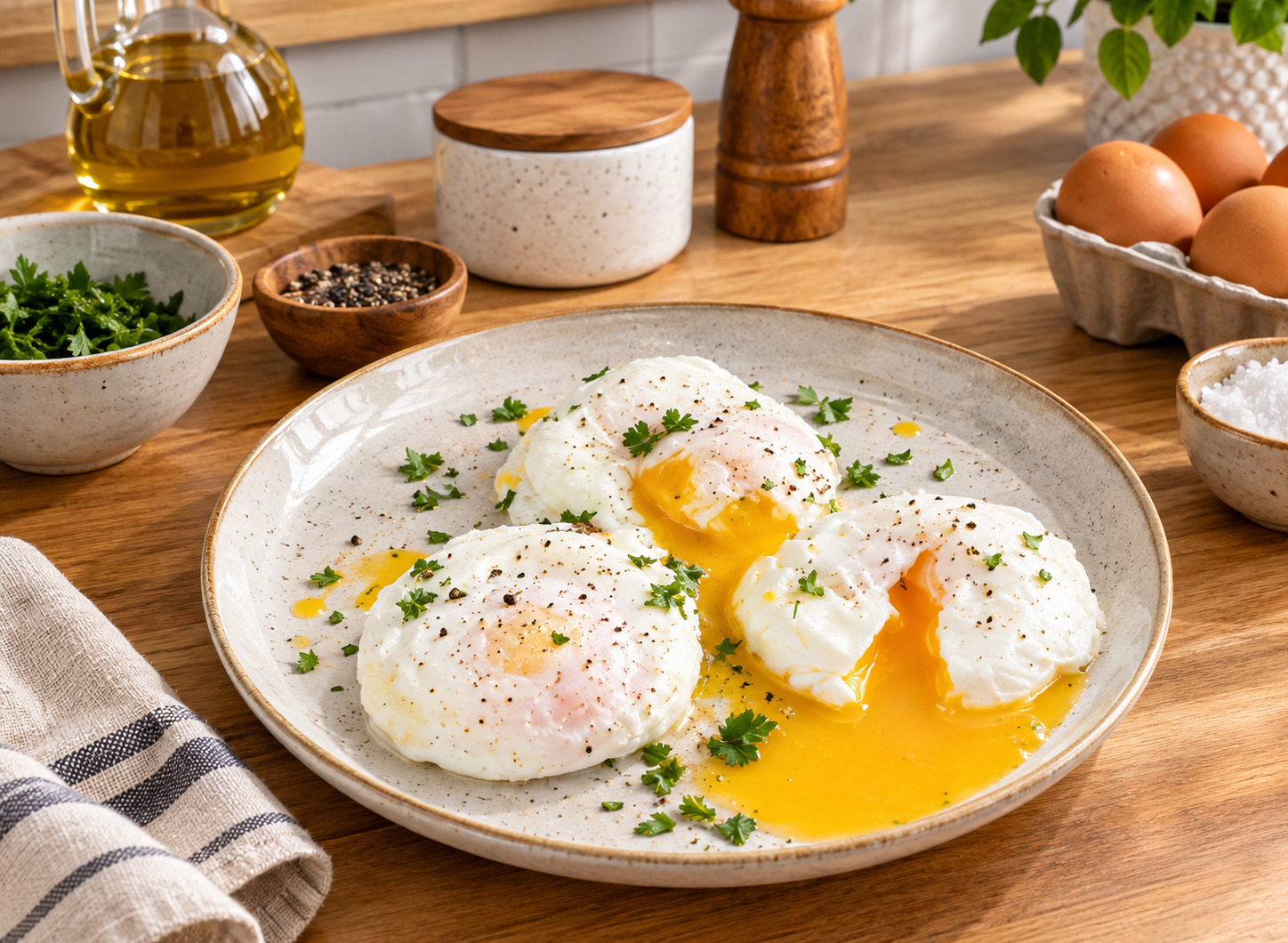Air Fryer Poached Eggs