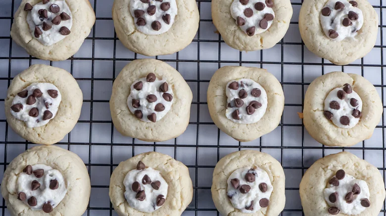 Cannoli Thumbprint Cookies