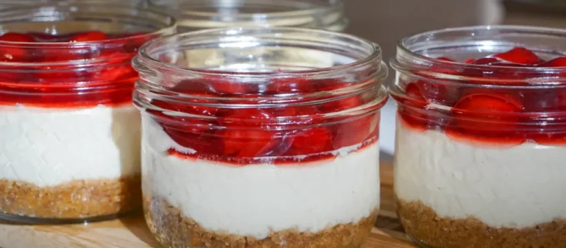 High Protein Cheesecake Jars