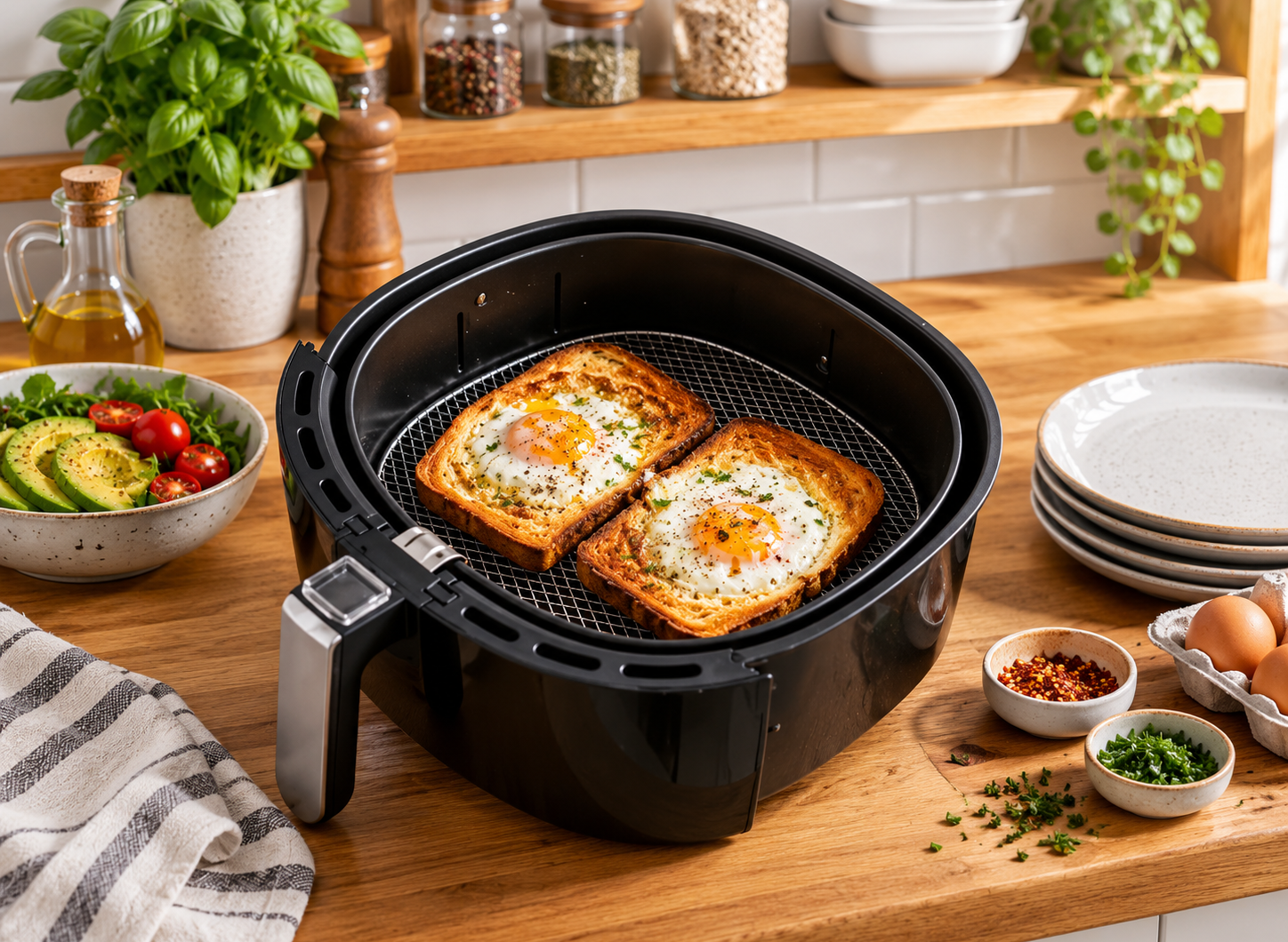 Air Fryer Egg Toast