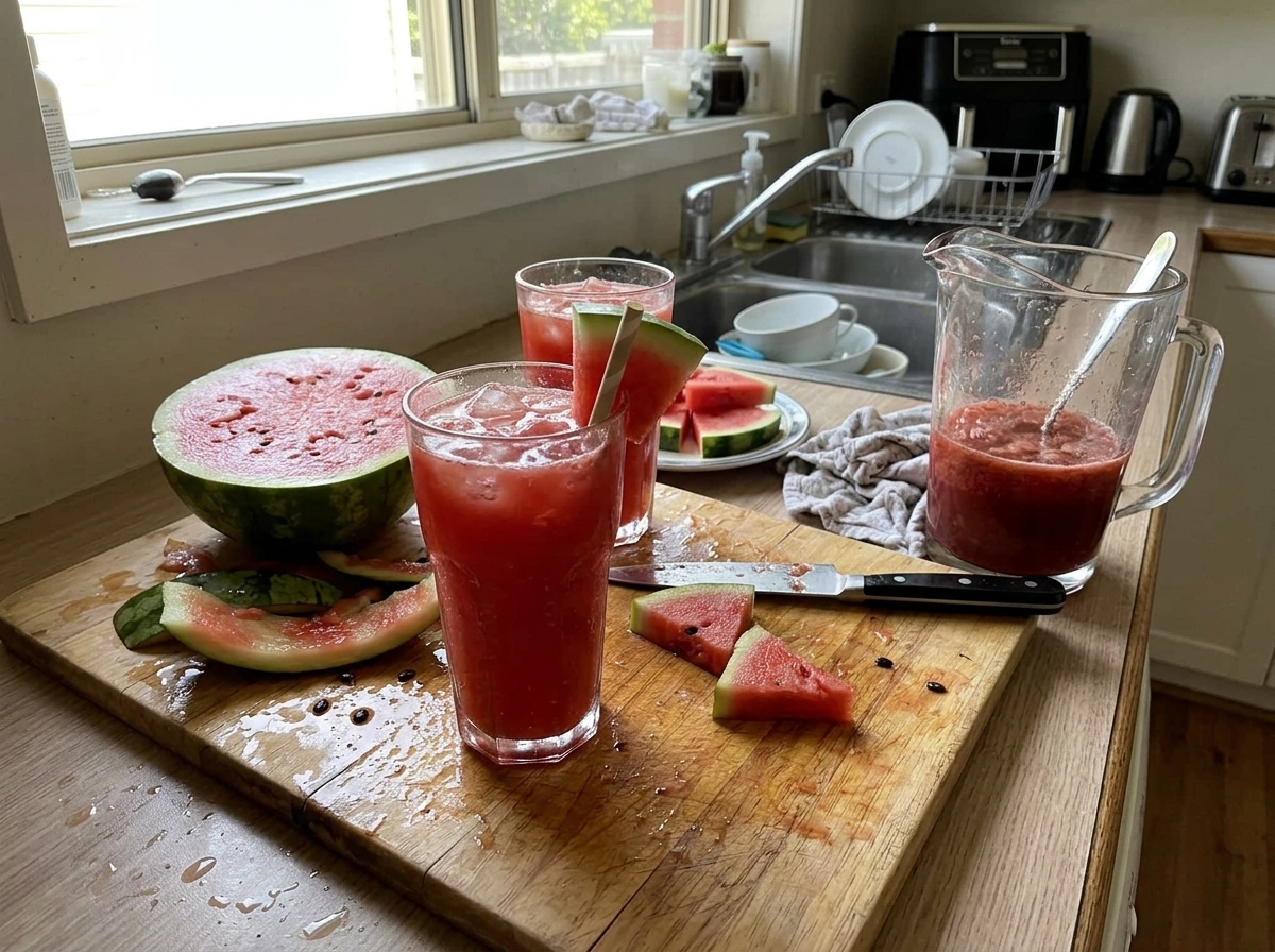 Healthy Fresh Watermelon Drink Recipe