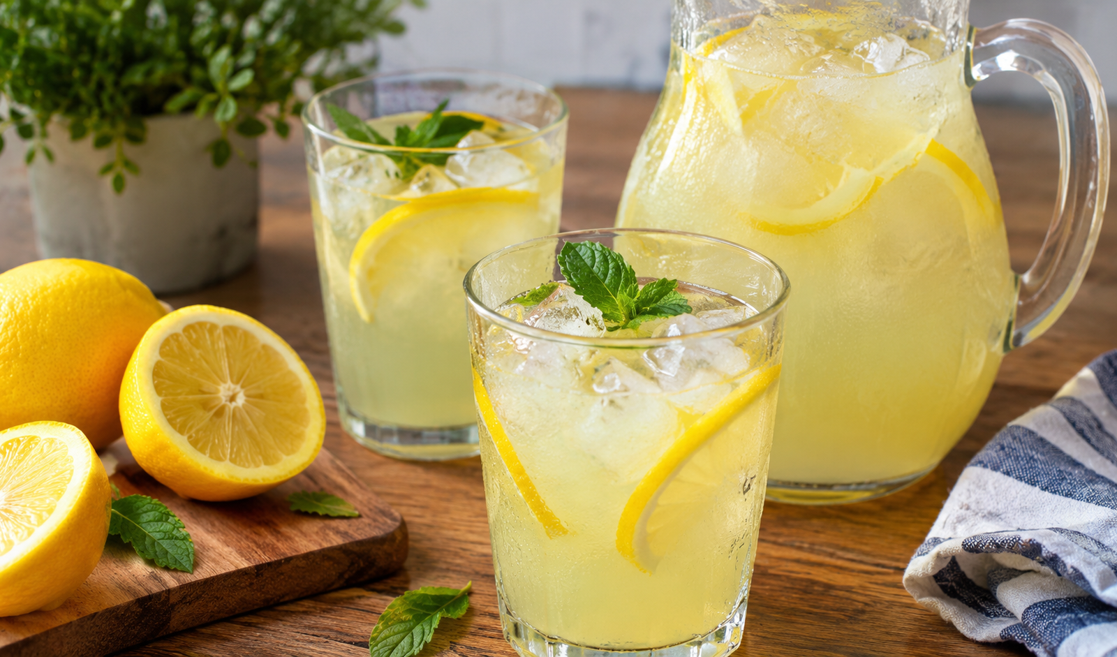 Healthy Lemon Water Drink
