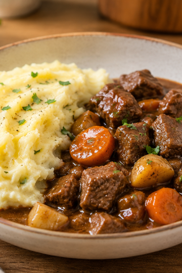 Beef Stew with Mashed Potatoes - CP