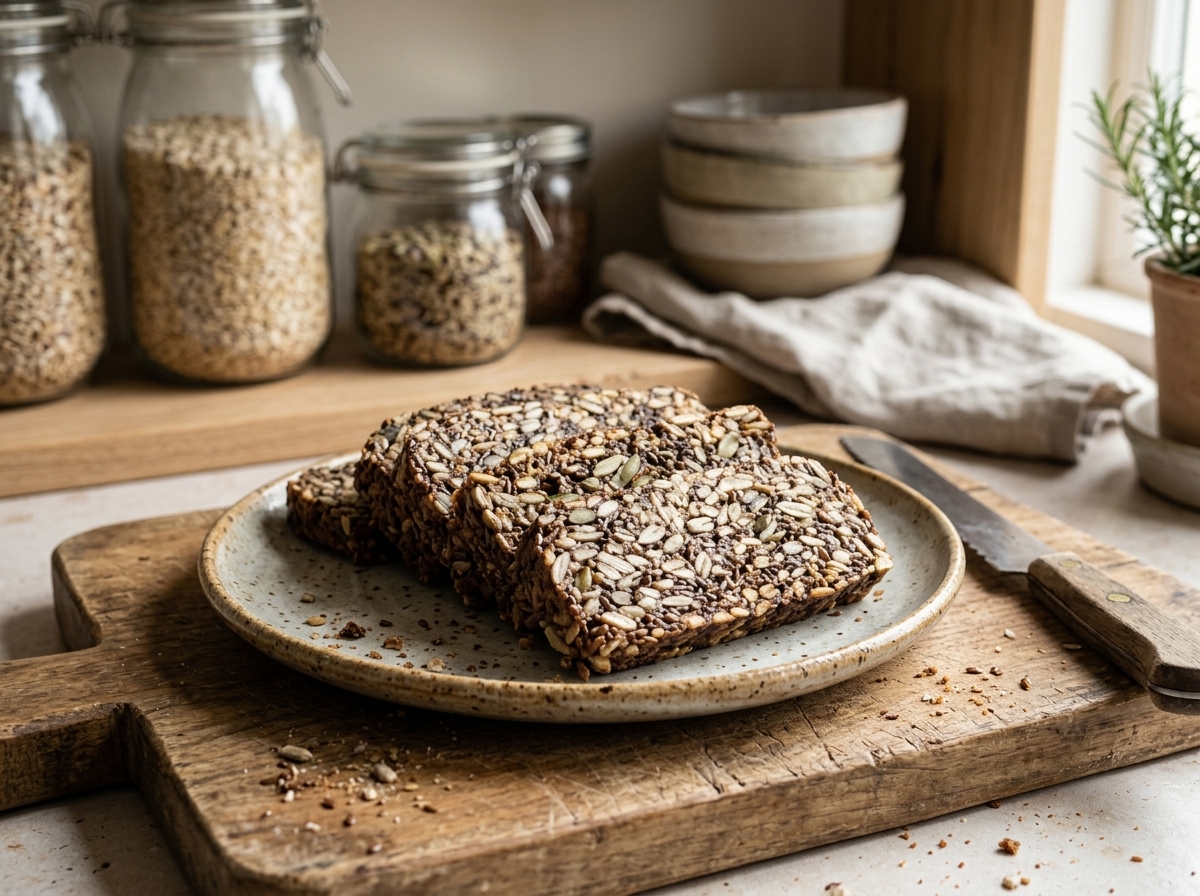 Gluten Free 3-Ingredient Seeded Bread