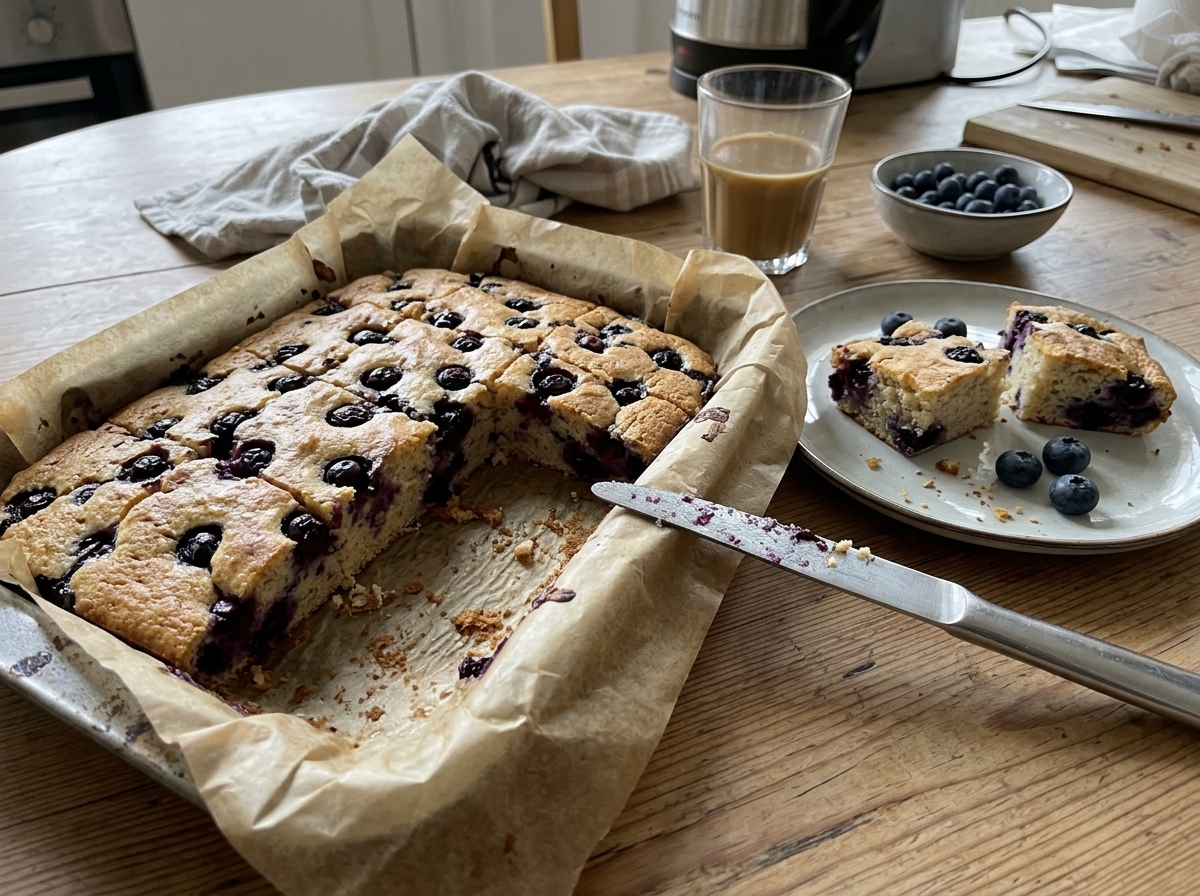 High-Protein Blueberry Cottage Cheese Breakfast Bake