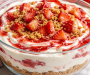 No-Bake Healthy Strawberry Cheesecake Box Dessert