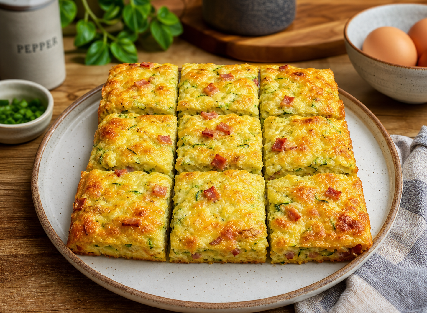 Healthy Zucchini Slice
