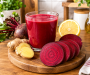 Healthy Natural Beetroot, Ginger and Lemon Drink
