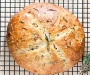 Rustic No-Knead Rosemary Garlic Bread